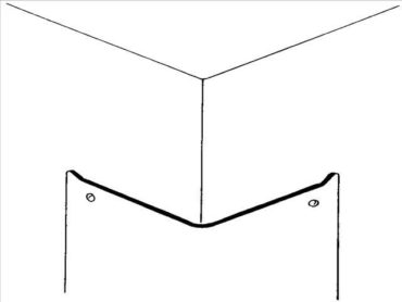 #310S — 3-1/2" x 3-1/2" x 48" Tall Metal Corner Guards