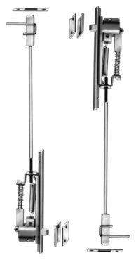 #7842 — Non-Handed Automatic Flush Bolt Set - Metal Door