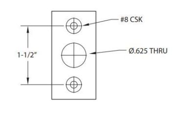 #903 — Top Strike for 9000 Series Locking Pulls