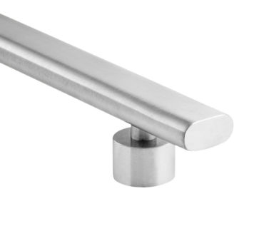 #VP7660 — Flat Oval - Straight Post Mount - Square Ends with Step-Down Post